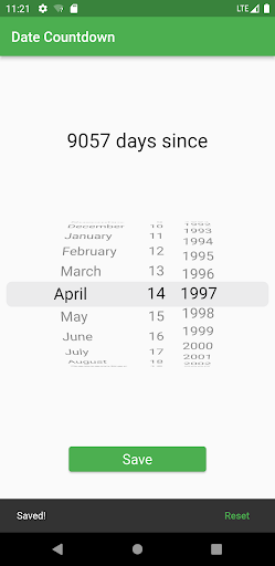 Date Countdown Screen 2