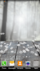 Falling Snowflakes Wallpaper  screenshots 1