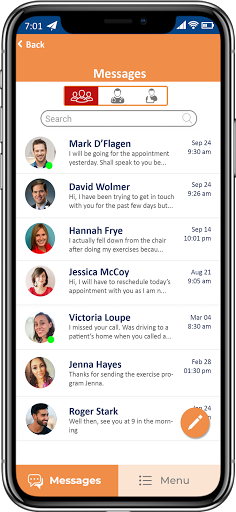 JRS Medical Messaging Screen 2