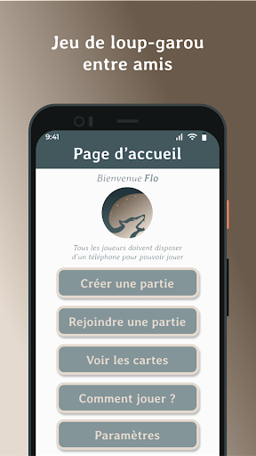 Android application Loup garou local screenshort