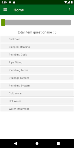 PLUMBERS REVIEWER Screen 3