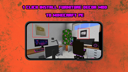 Android application Furniture Decor Mod Minecraft screenshort