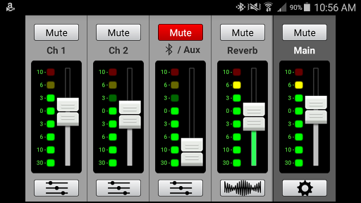 Android application Mackie Connect screenshort