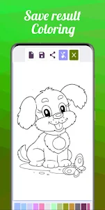 Coloring Cute puppies