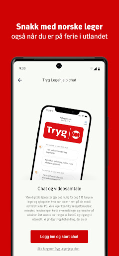 Android application Tryg Legehjelp screenshort