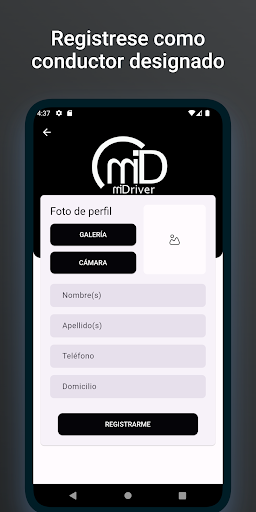 miDriver conductor Screen 2