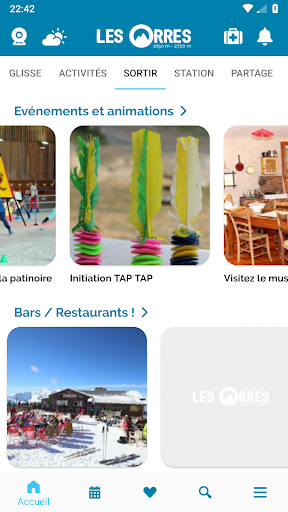Android application Les Orres screenshort