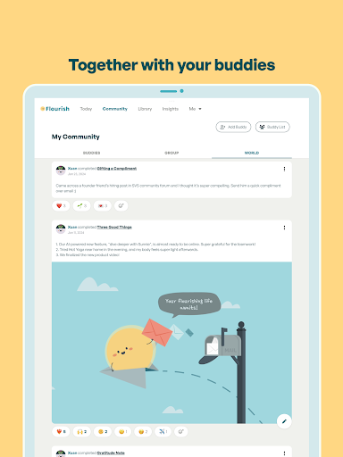 Screenshot of Flourish: AI Well-Being Buddy