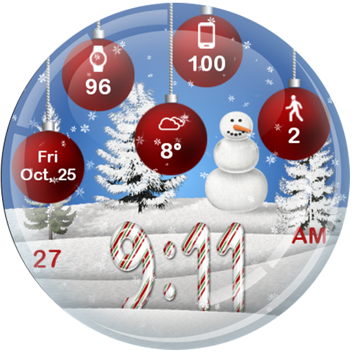 Christmas Snow HD Watch Face  Icon