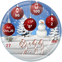 Christmas Snow HD Watch Face