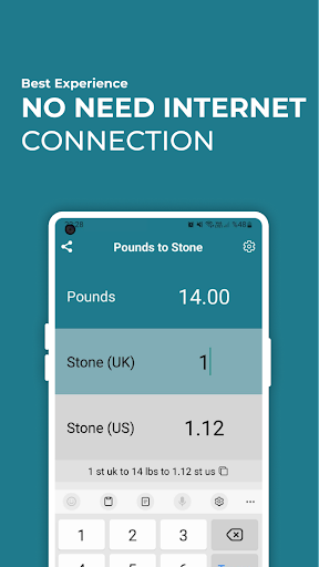 Pounds to Stone Converter lbs Screen 2