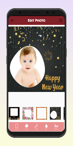Android application New Year Photo Frames 2024 screenshort