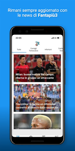 Android application Fantapiu3 screenshort
