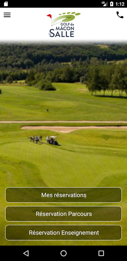 Android application Golf de Mâcon La Salle screenshort
