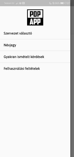 Android application POPApp screenshort