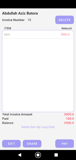Invoice Book Salesman Book Screen 3