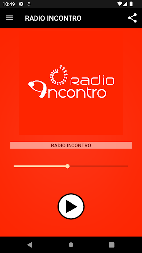 Android application Radio Incontro screenshort