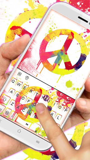 Android application Peace Painting Keyboard Theme screenshort