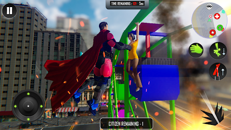 Flying Superhero Rope Power
