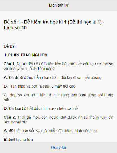 Học tốt lịch sử lớp 10 Screen 3