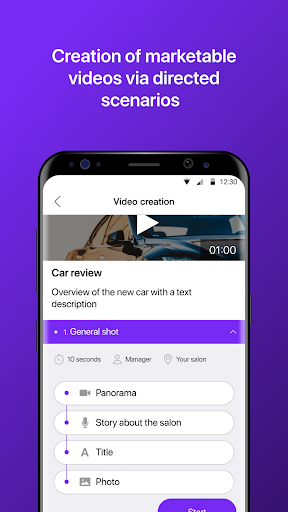Android application viaSteps Sell vehicles via Ste screenshort