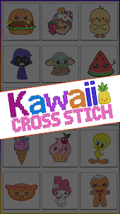 Kawaii Crossstitch Coloring