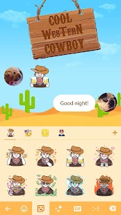 Cool Western Cowboy Emoji Sticker Screenshot