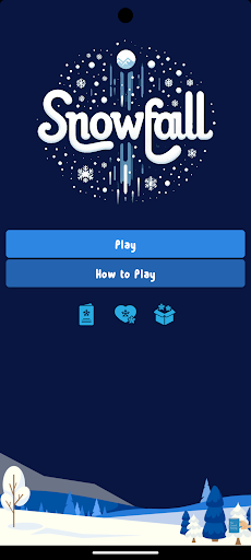 Android application SnowFall Word Game screenshort