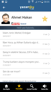 Köşe Yazarları - Yazaroku.Com Screenshot