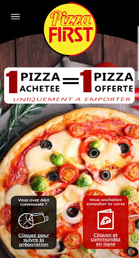 Android application PIZZA FIRST Méru screenshort