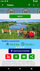 Fietsknoop fiets en wandel app