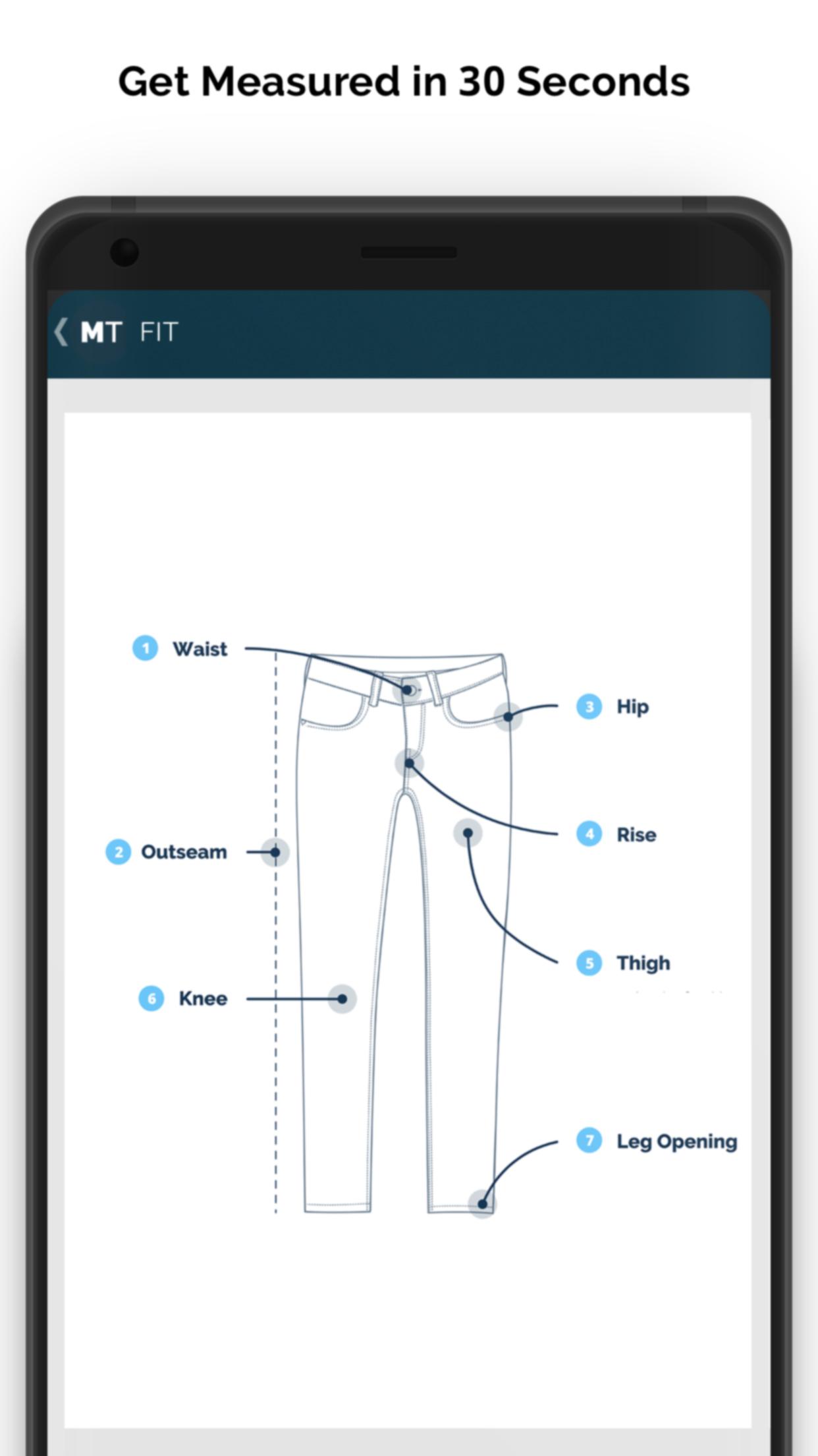 Android application MTailor screenshort