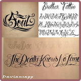 Artistic Tattoo Fonts Ideas icon