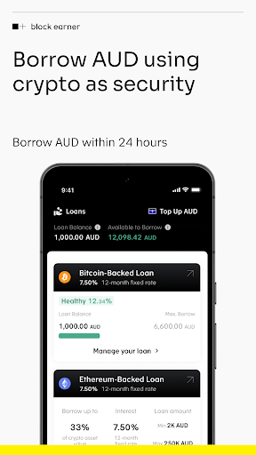 Block Earner: Crypto App Screen 2