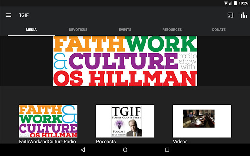 Screenshot of TGIF Os Hillman