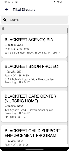 Blackfeet Law Enforcement, MT Screen 3