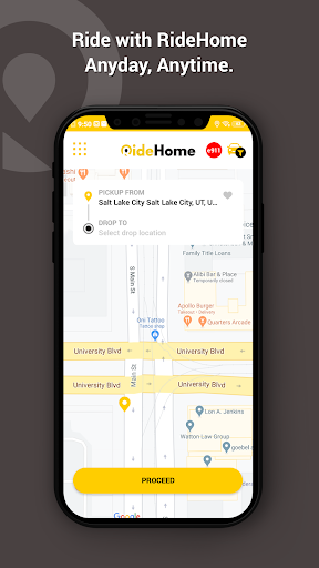 eRideHome-Rideshare Screen 3