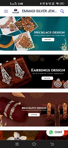 Android application Emmadi Silver Jewellery screenshort