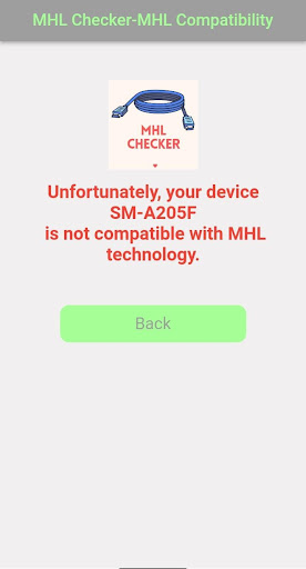 MHL Checker -MHL Compatibility Screen 2