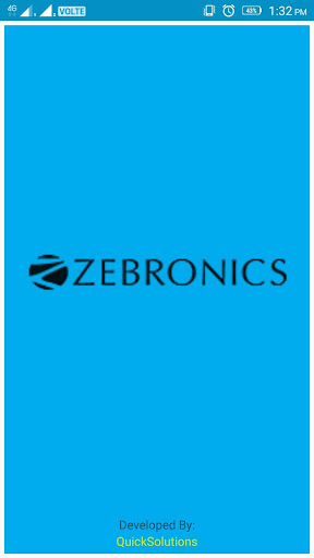 Android application Zebronics screenshort
