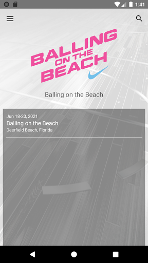 Android application Balling on the Beach screenshort