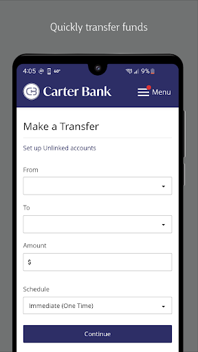 Carter Bank Mobile Screenshot 3 - AppWisp.com