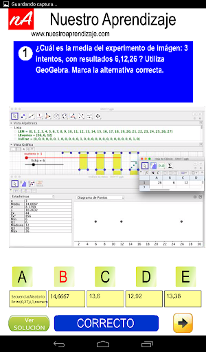 Media para intentos diferentes Screen 3