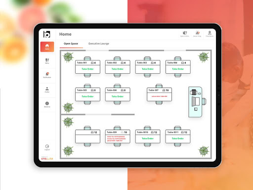 Stellar Waiter App Screen 2