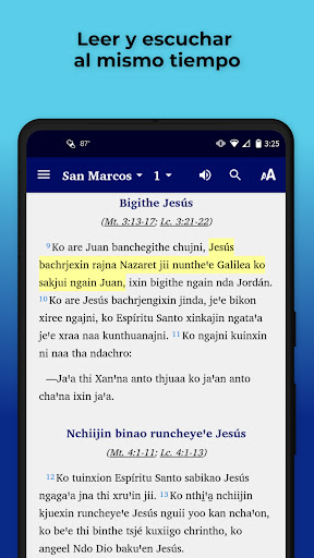 Android application Popoloca Tlacoyalco Bible screenshort
