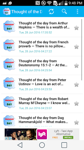 Android application Christian Thought of the Day screenshort