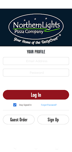 Screenshot of Northern Lights Pizza