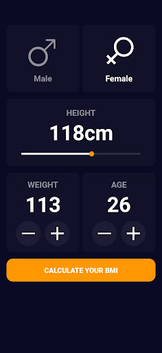 BMI Calculator Screen 3