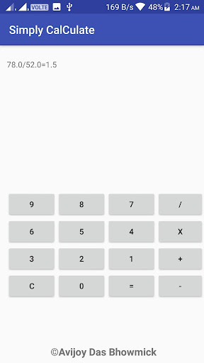 Simply CalCulate Screen 3