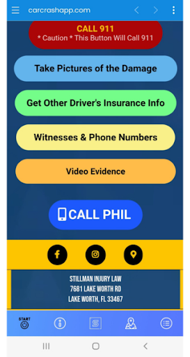 A Car Crash App Screen 2